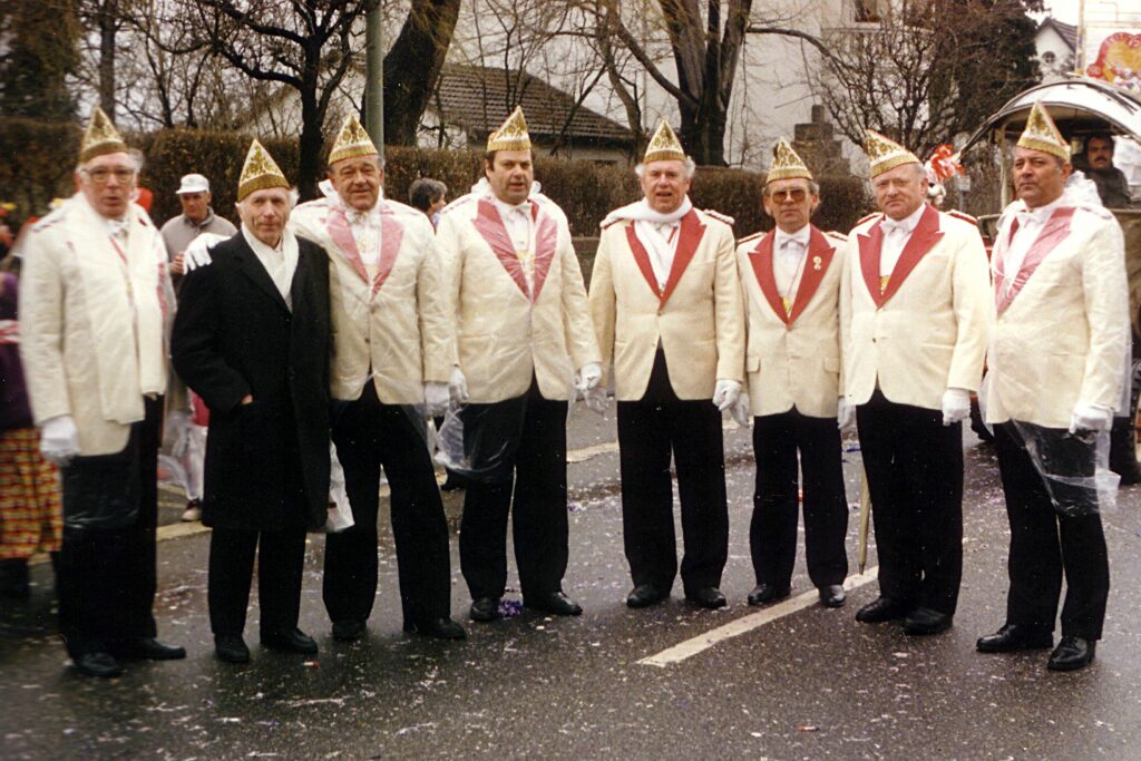 Litewkaträger im Rosenmontagszug 1987