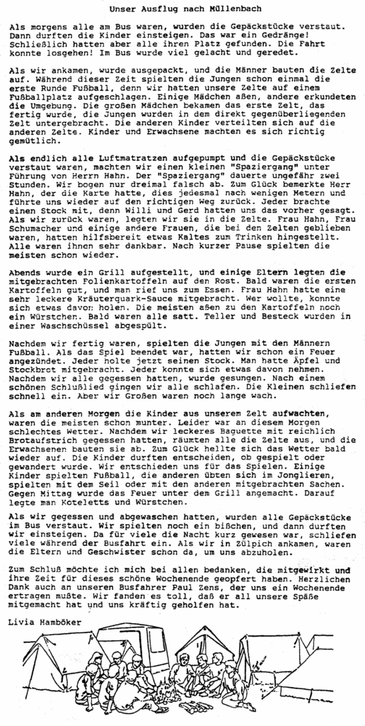 Ausflug nach Müllenbach 1993