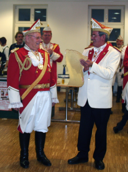 Neue Ehrenoffiziere der Prinzengarde